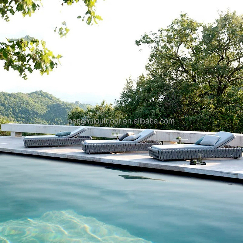 Beach Hotel Sun Deck Chair Swimming Pool Chaise Longue Outdoor Sun Loungers Laying Chair