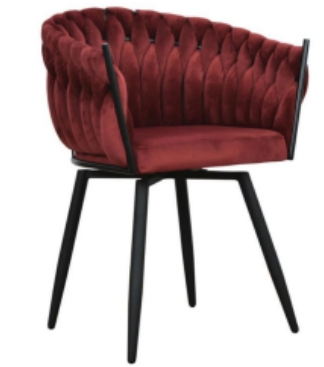 Design Rattan Woven Restaurant Dining Room Chairs Velvet Dining Chairs Modern Luxury Pink Velvet Accent Chair Living Room