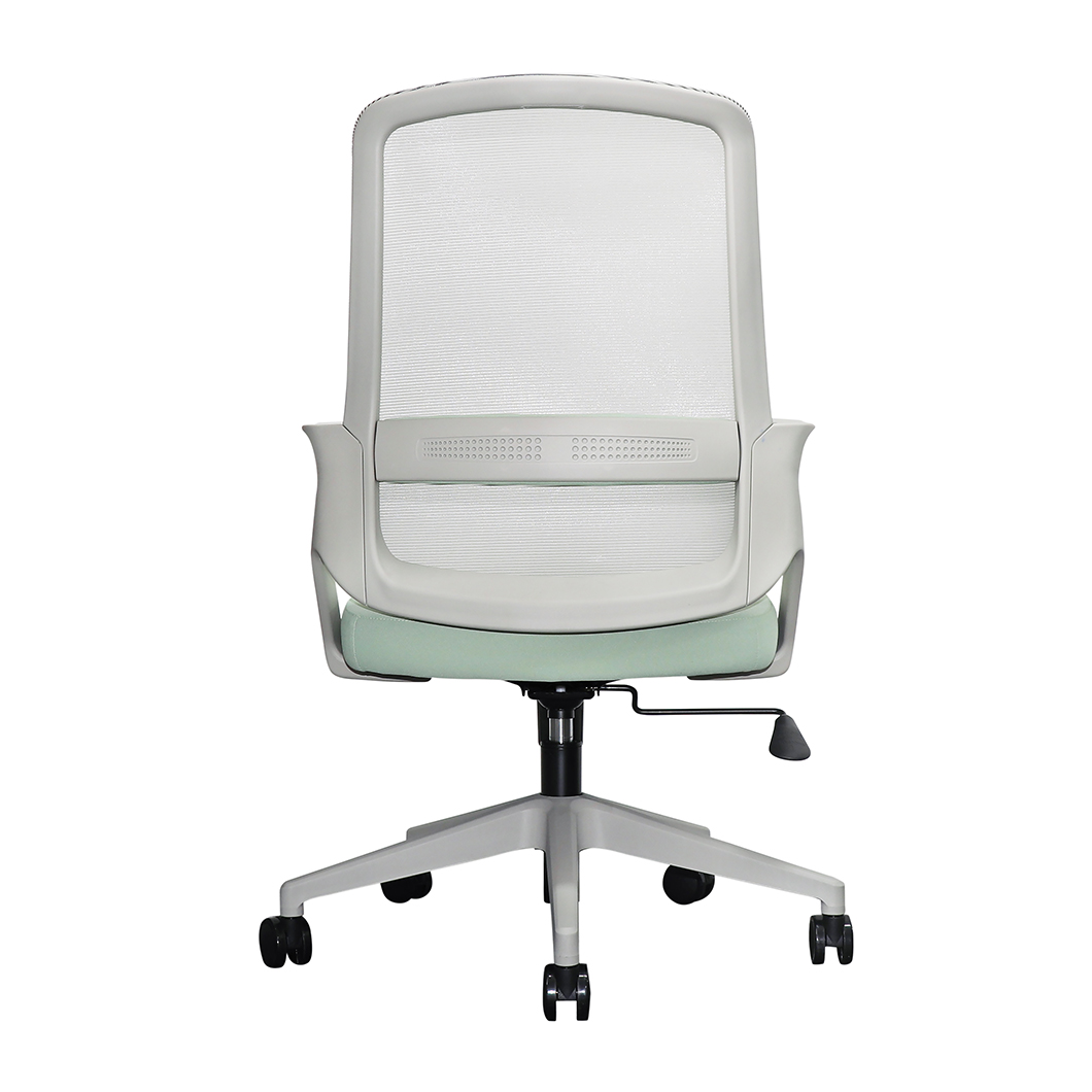 2026 New Model Via Lanie Ergonomic Task Mesh Office Chair Plastic Frame Fixed Arms 360 Swivel Height Adjustable Multiple Colors
