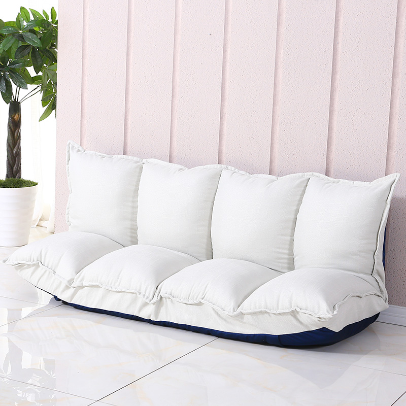 Foldable Sofa Linen Adjustable Recliner Sofa Floor Bed