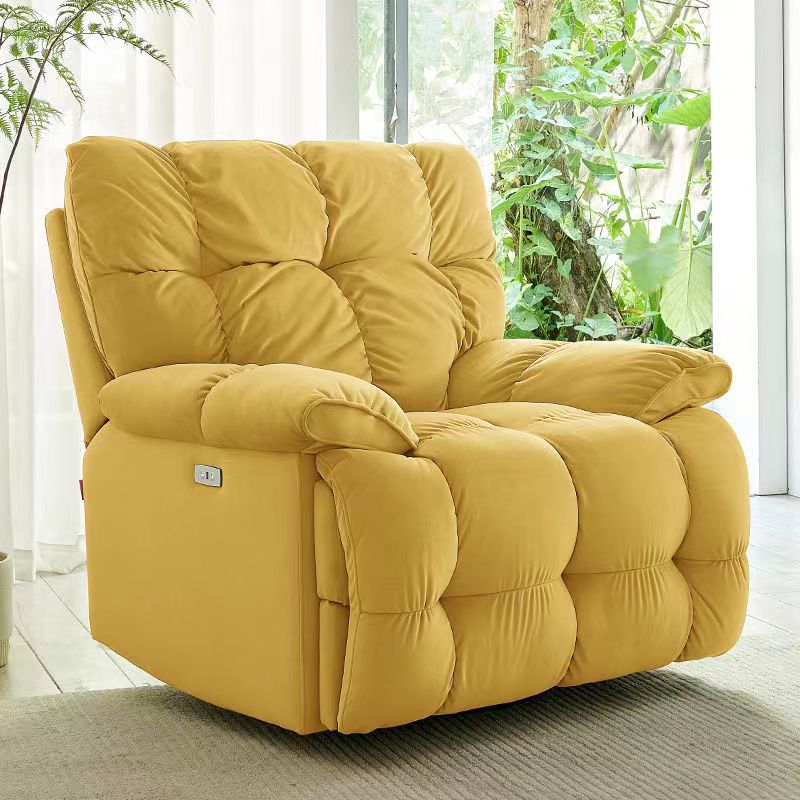 Best Seller Manual Adjustment Recliner Sofa Chair Robust Structure Super Soft Velvet Leisure Fabric Modern Home Leisure Rest
