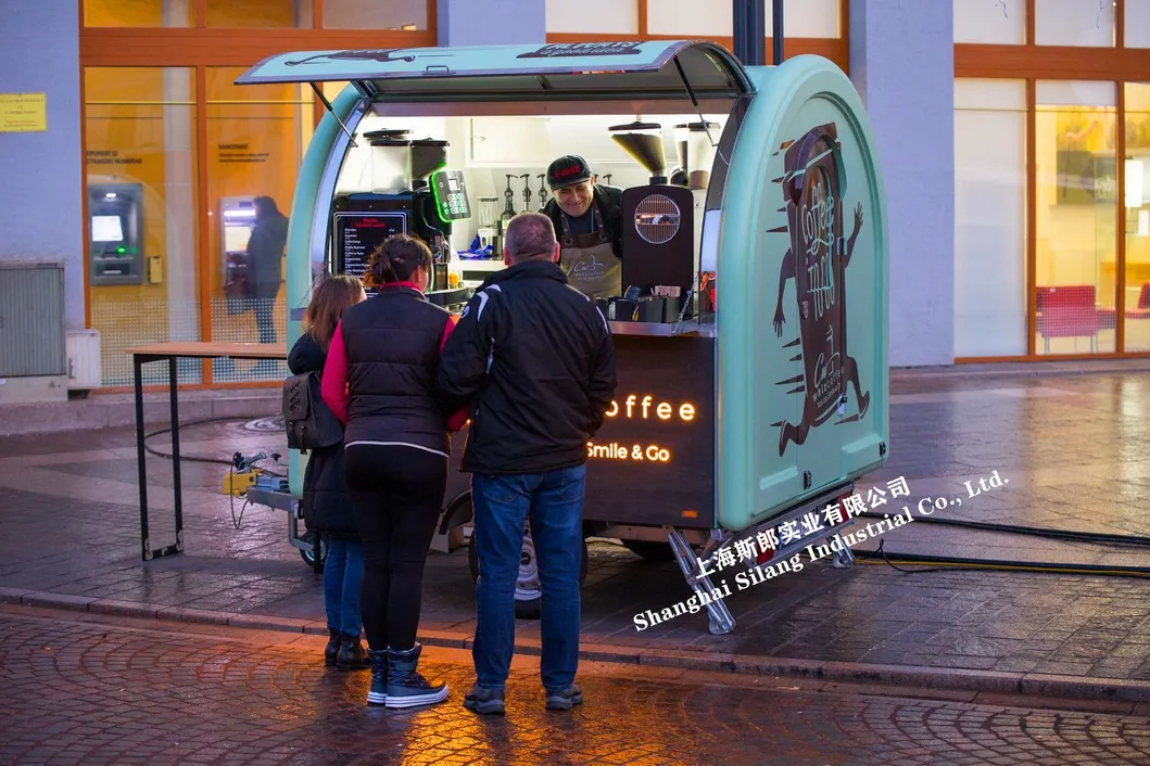 Custom Food Truck Coffee Bar Hot Dog Pizza Burger Van Trailer Hot Food Cart