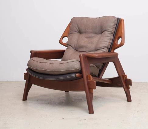 Wabi-sabi casual sofa chair view 4