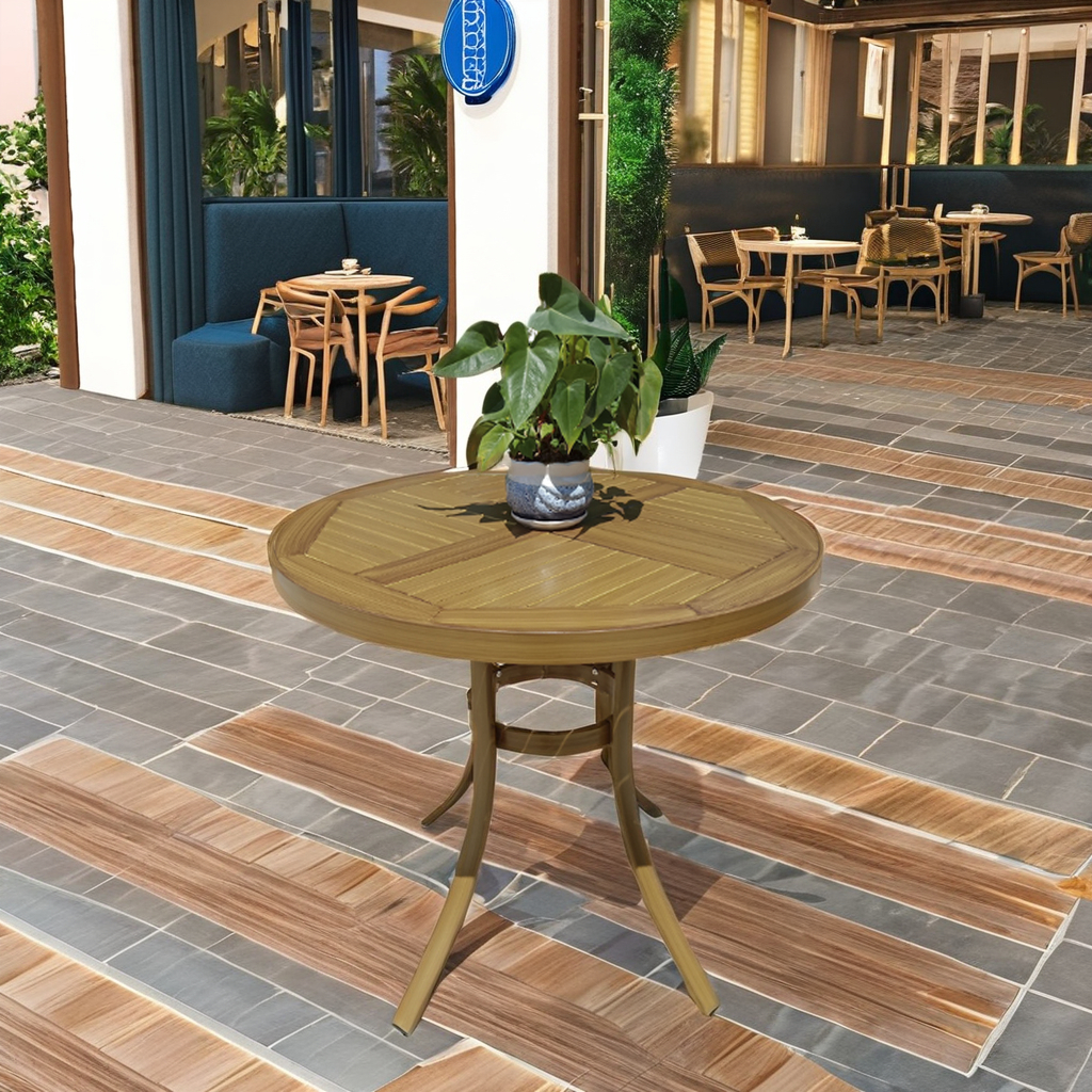 Commercial Aluminum Portable Bar Table Restaurant Outdoor Balcony Round Table