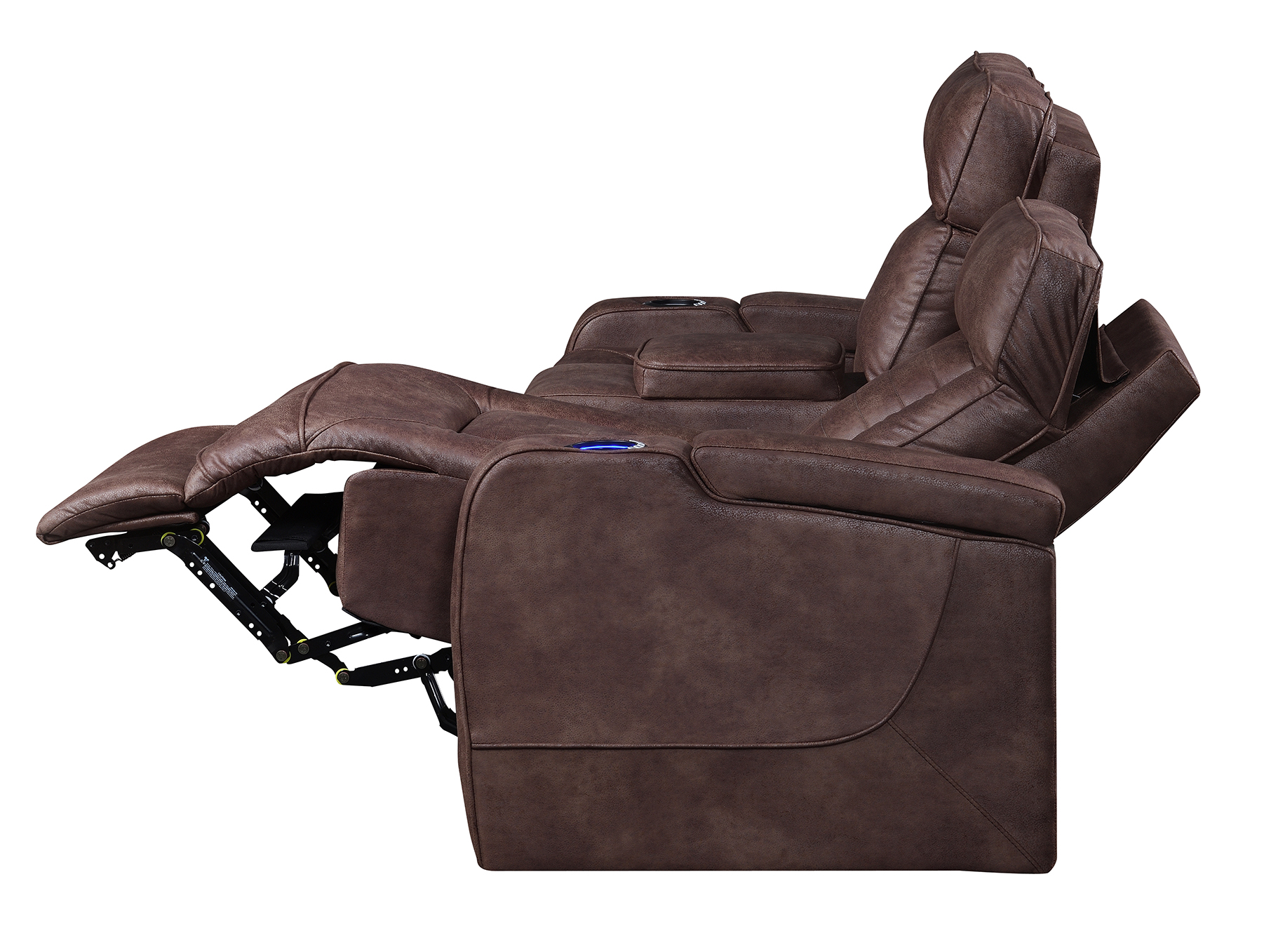Modern Living Room Furniture 3 2 1 Seater PU Leather Power Electric Recliner Sofa Set Smart Cup Holder