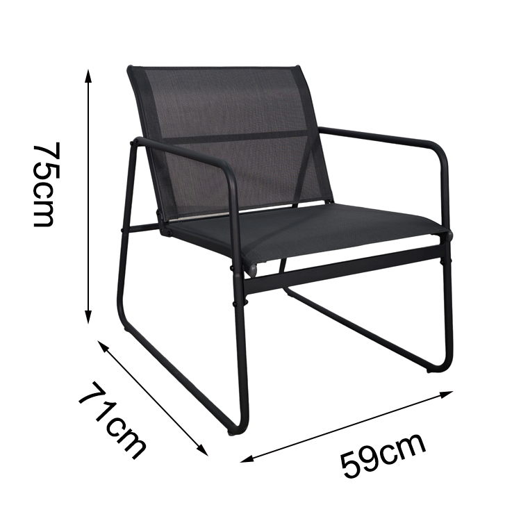 Modern High Quality Metal 4PCS Outdoor Garden Furniture Hotel Backyard Bistro Courtyard Couches Patio Table and Chair Sofa Set