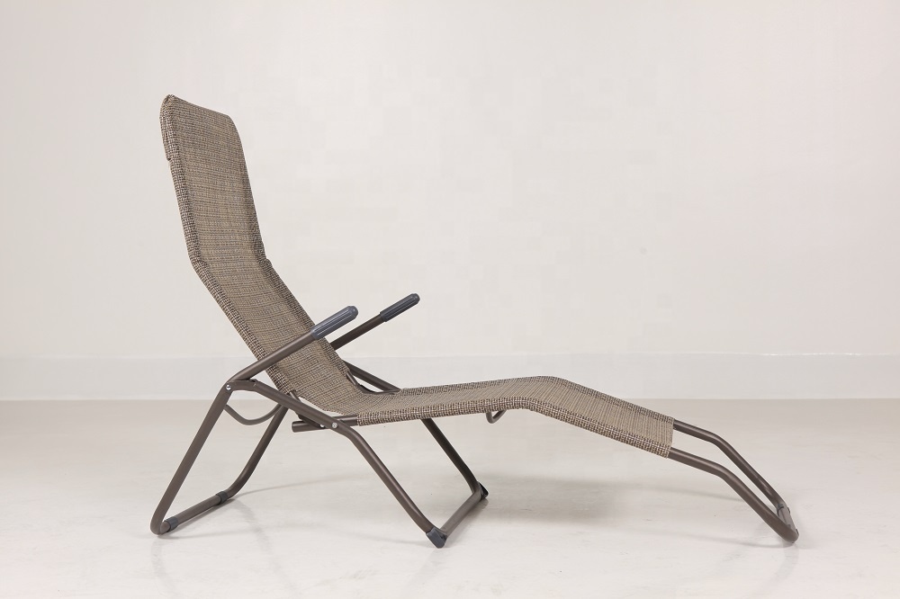Joyeleisure Outdoor Steel Beach Sun Lounger Folding Camping Chair