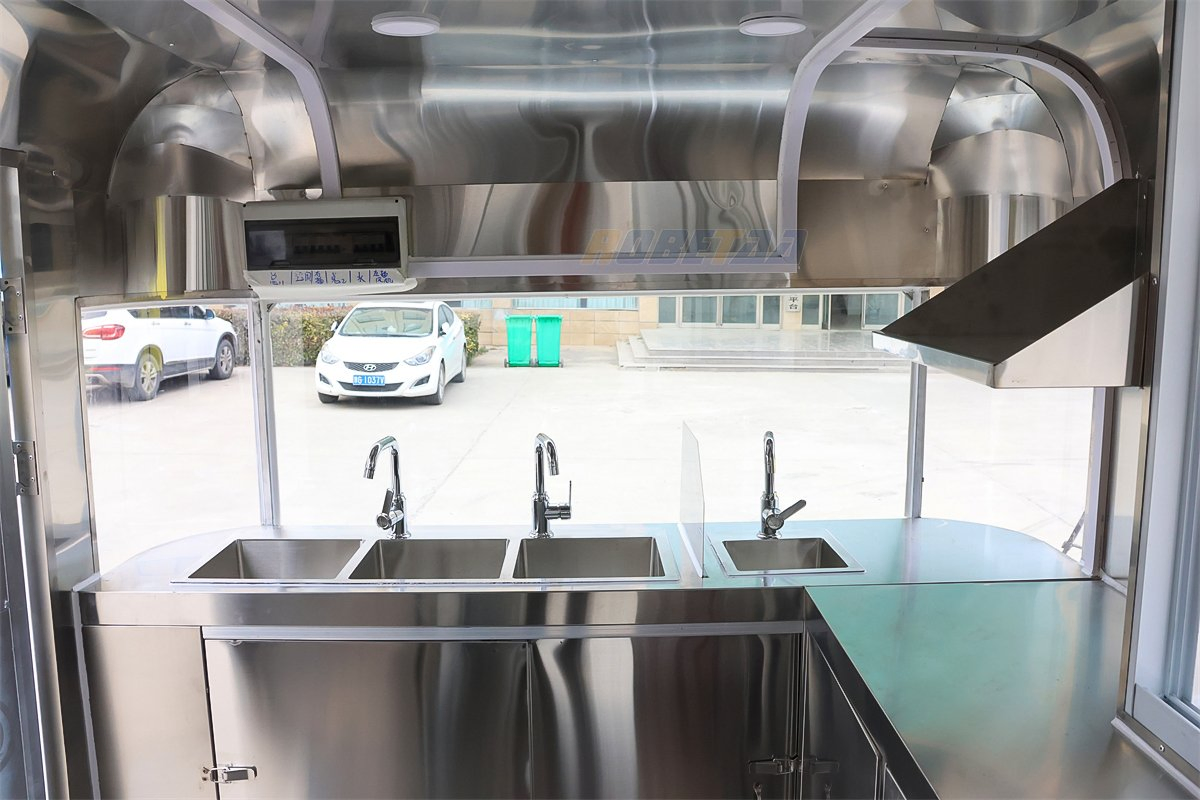 2025 High Quality Hot Dog Cart Concession Coffee Trailer Bar Mobile Food Truck with Full Kitchen