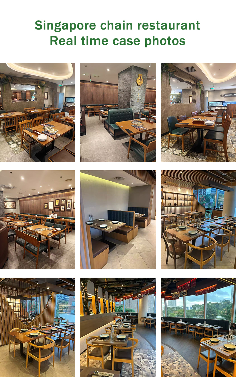Modern Commercial Restaurant Booth Seating Set