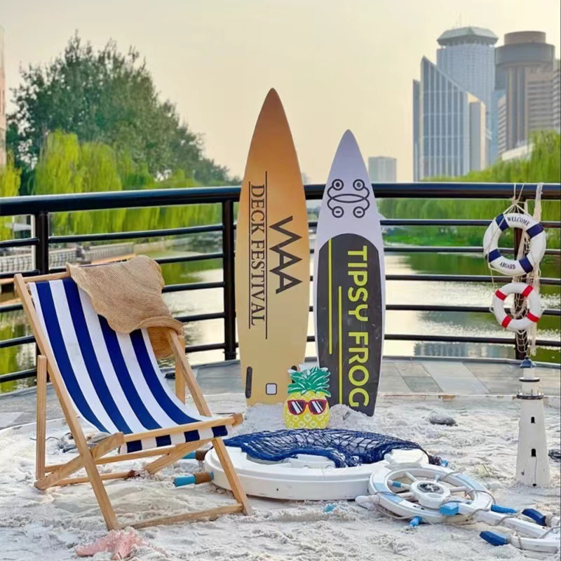 Wholesale Trading Easy Solid Wood Beach Chair Wooden Portable Outdoor Daybed