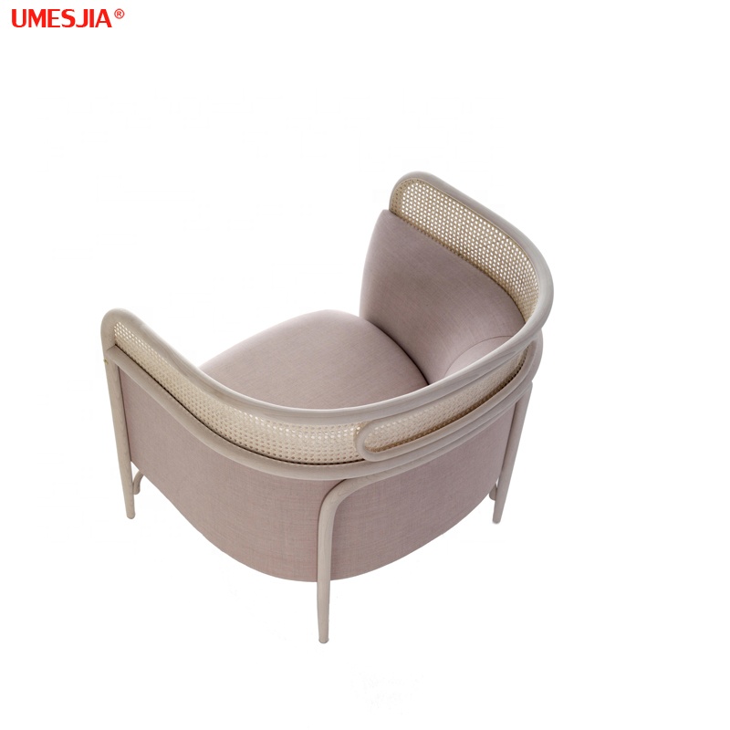 Targa Lounge Rattan Chair Luxury Solid Wood Frame Armchair Living Room Furniture Leisure Chair
