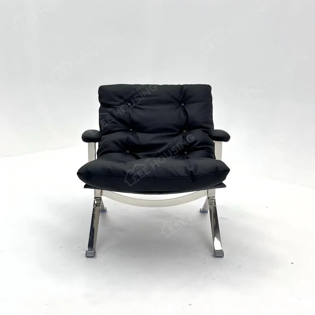 China Factory Direct Supply Luxury Recliner Single Sofa Chair with Arm Living Room Sleep Lounge Modern Leather Leisure Chair Set Accent Chair with Footrest
