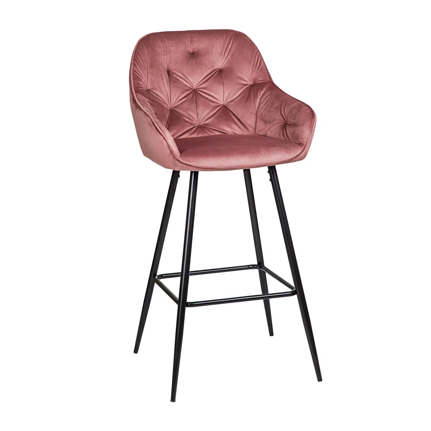 Bar Stools Luxury Furniture Restaurant Nordic Kitchen Cheap Gold High Chair Counter Modern Metal Velvet Bar Stools with Back