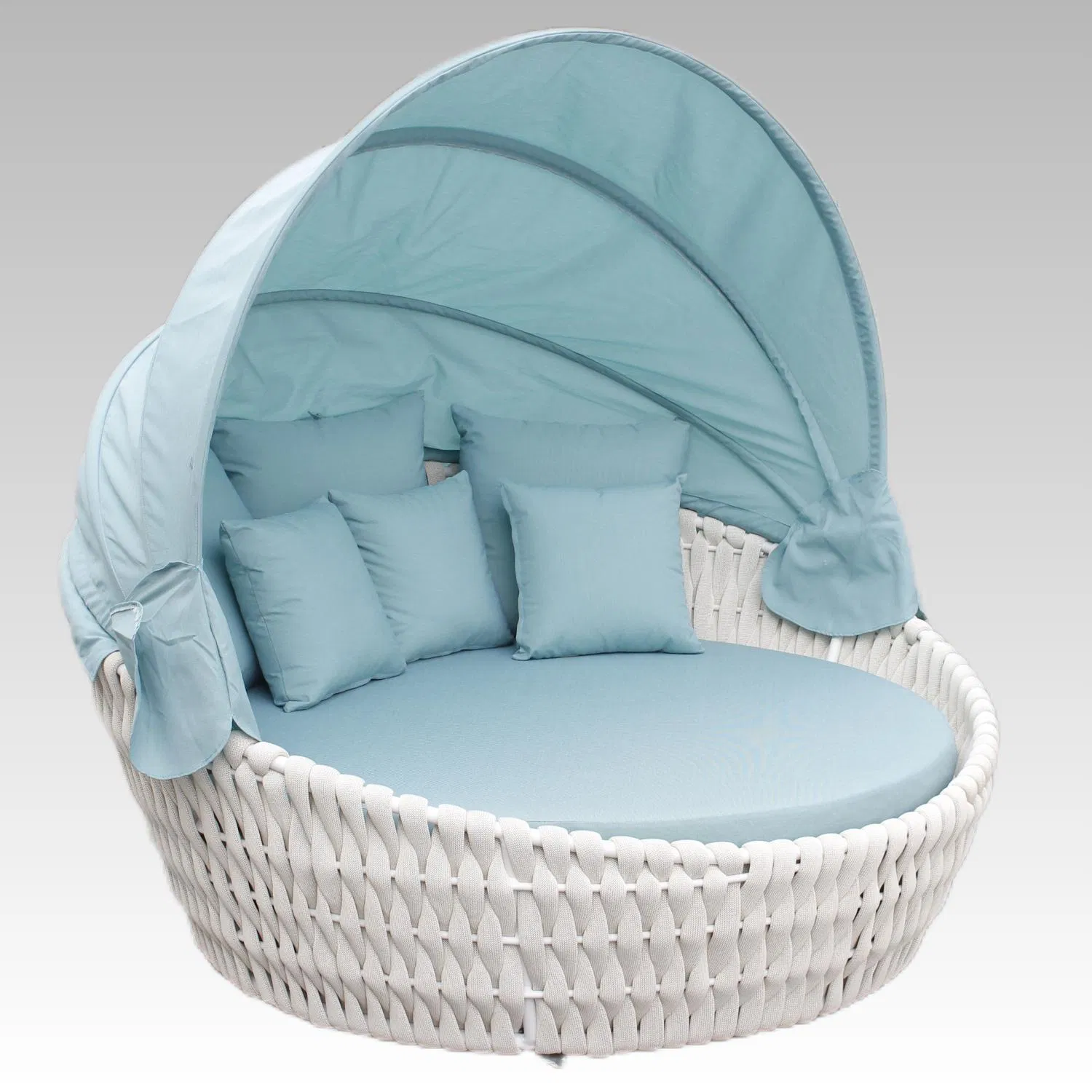 Modern Garden Patio Rattan Aluminum Frame Outdoor Furniture Sun Chair Daybed