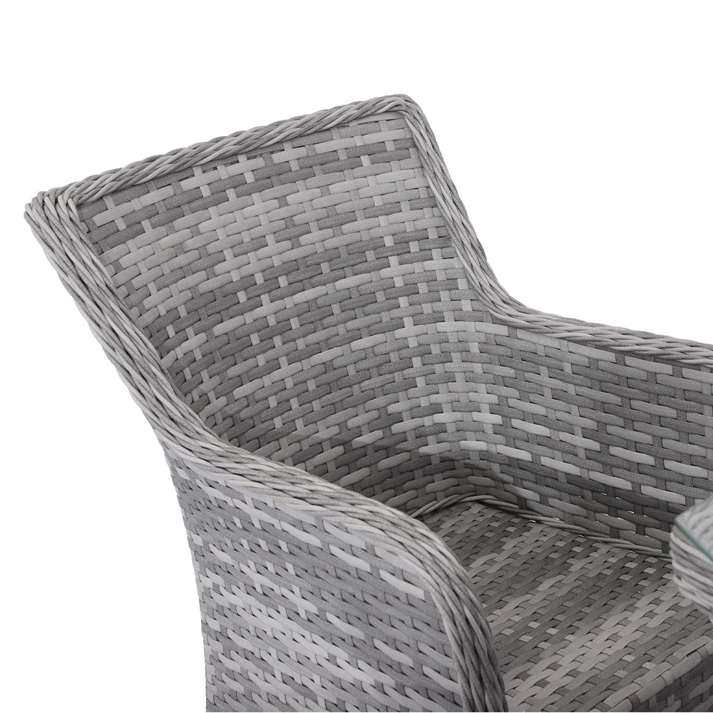 MIA 7Pcs Chat Party Outdoor Wicker Rattan Furniture Dining Set