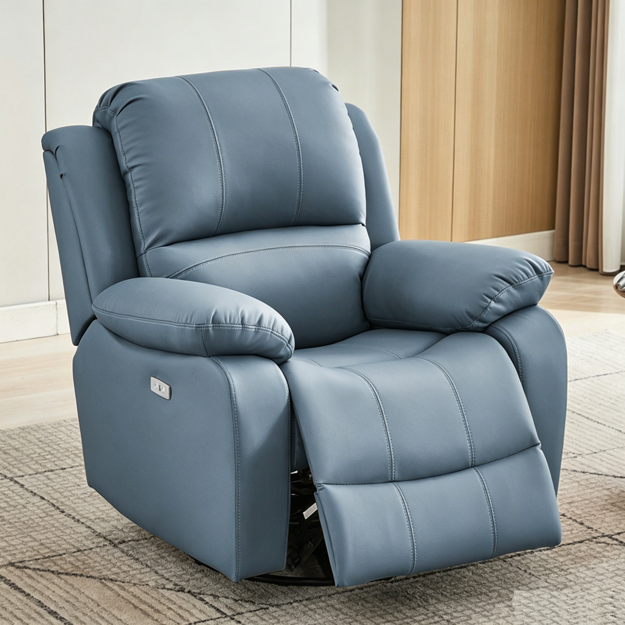 Factory Cheap Relaxing Rock Recliner Swivel Manual Fabric Leather Reclining Modern Design Rotation Glider Recliner Chair