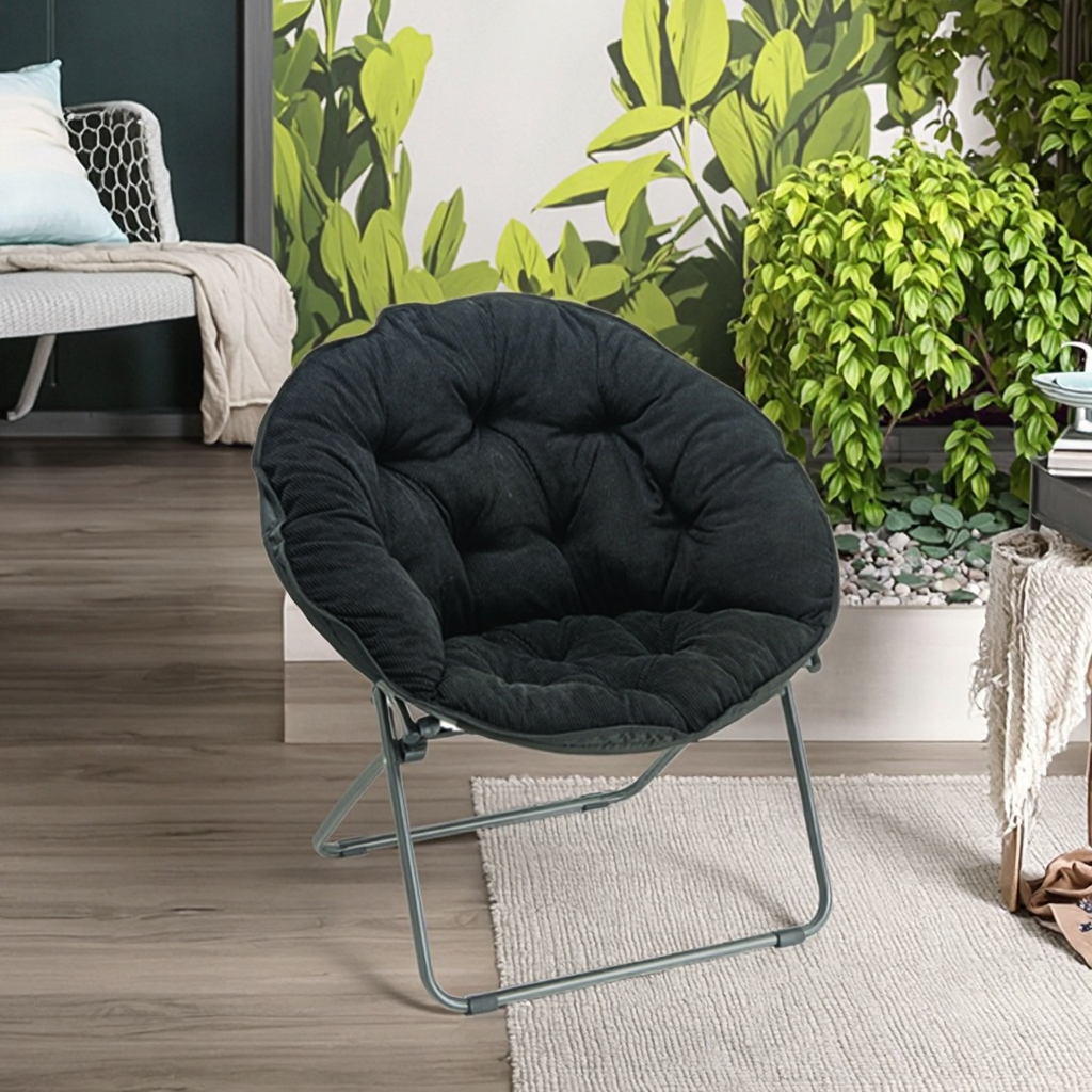 Lounge Chair Customized Sun Modern Furniture Sunbed Folding Outdoor Beach Lounger Leisure Outdoor Moon Chair Saucer Chair