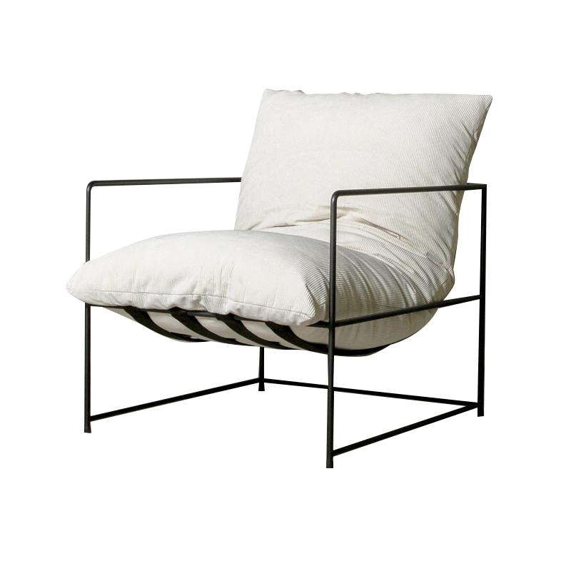 Modern Metal Frame Chaise Lounge Chair View 1