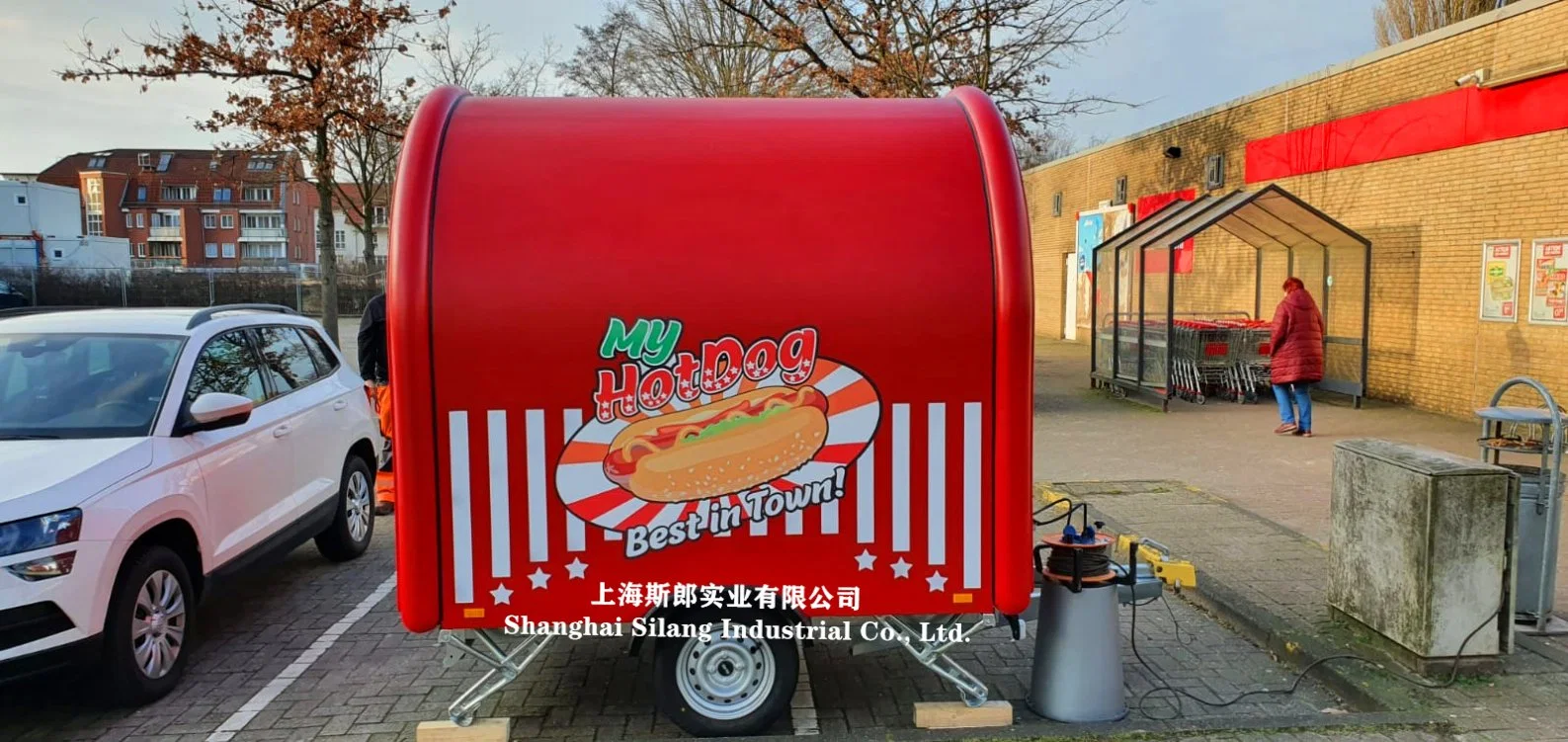 Custom Food Truck Coffee Bar Hot Dog Pizza Burger Van Trailer Hot Food Cart