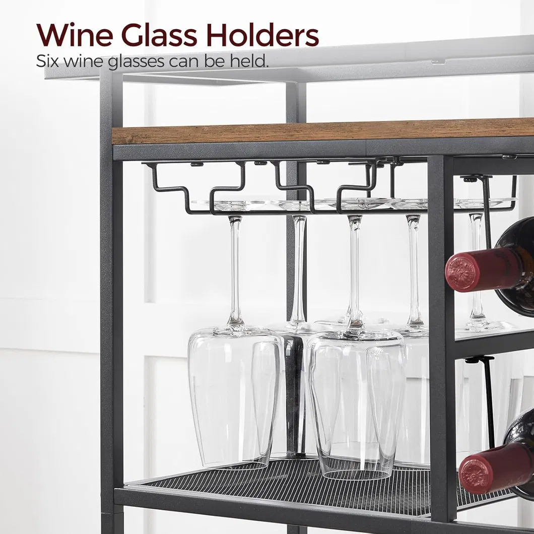 Elegant 3-Tier Rolling Bar Cart Details
