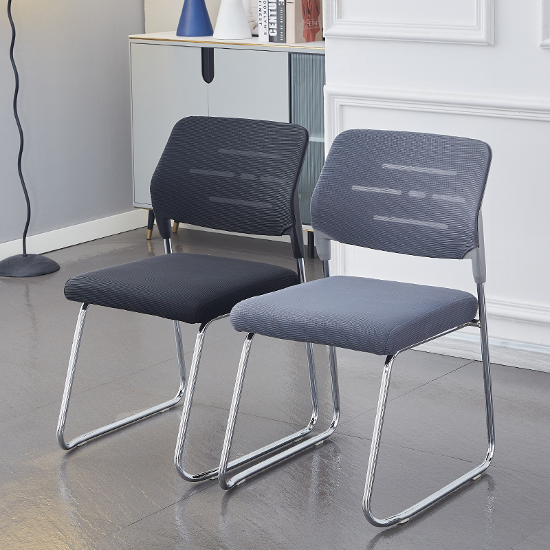 Best Selling Stackable Steel Leg Office Chair With Stacking Foam For Home Waiting Room Lounge Executive Reception Visitor Guest