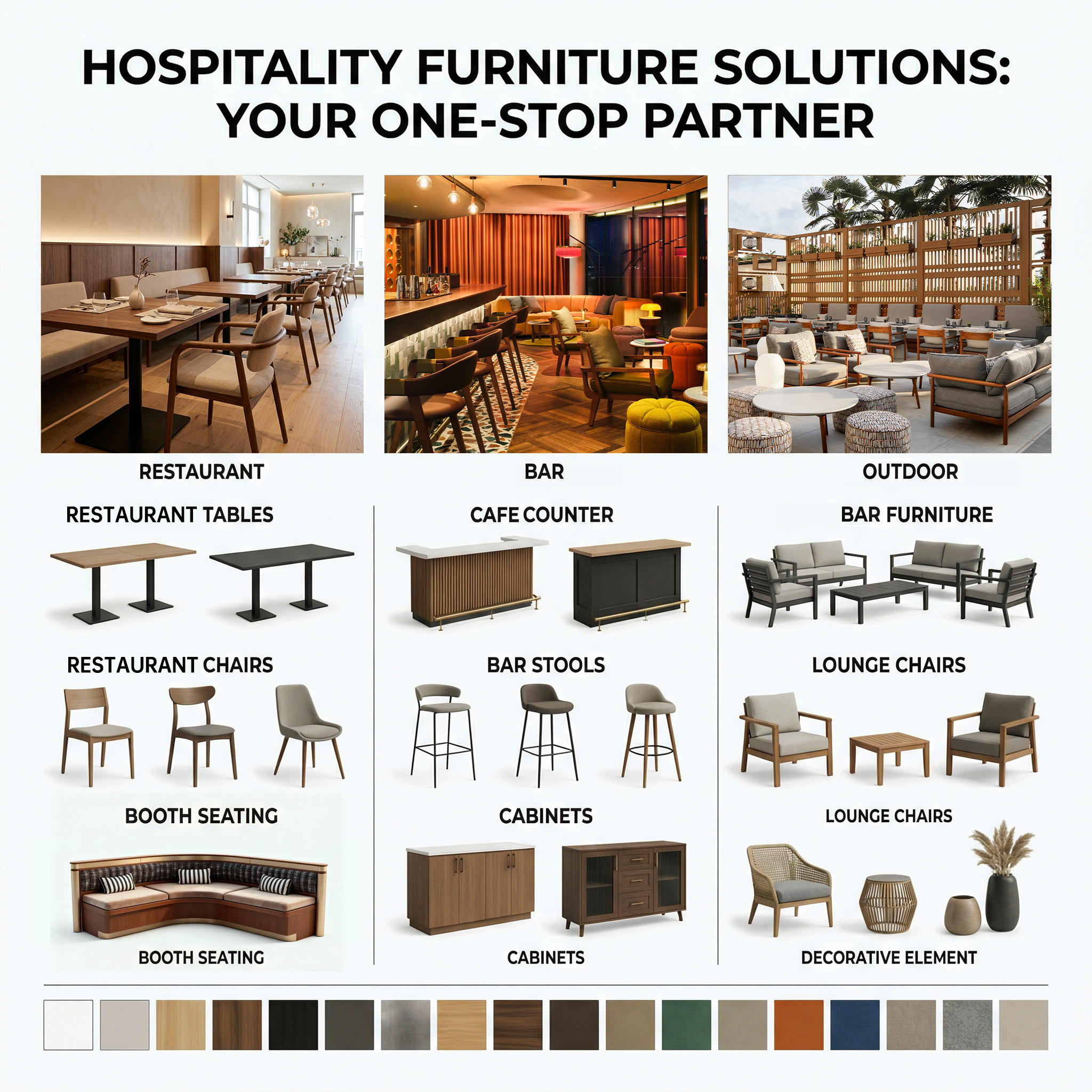 Luxury Modern Bar Furniture Set Solid Wood Tables and Chairs for Coffee Shops Pubs and Customizable Hotel One-stop Service