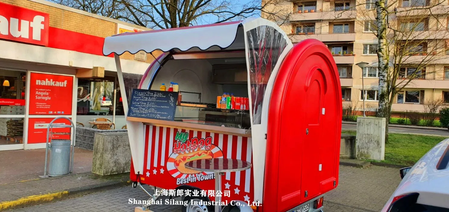 Custom Food Truck Coffee Bar Hot Dog Pizza Burger Van Trailer Hot Food Cart