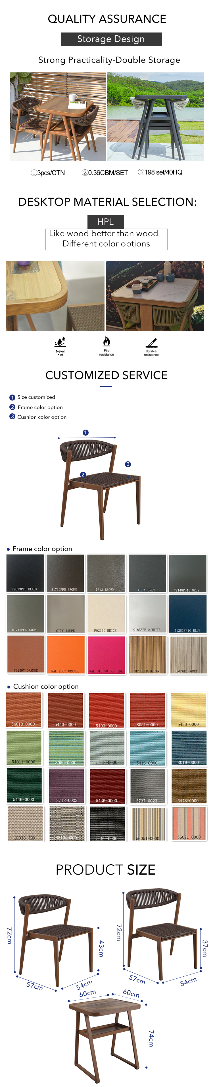 Durable Outdoor Patio Chair Frame