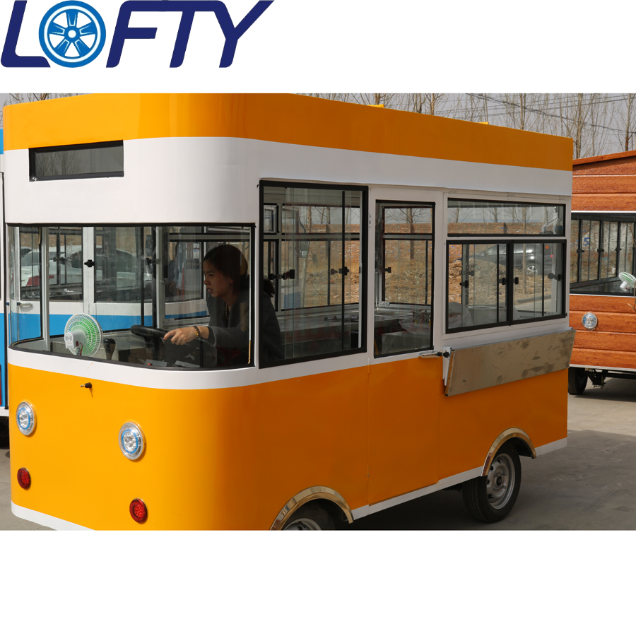 Mobile Motorcycle Food Cart Coffee Van Beer Bar Gasoline Outdoor Street Mobile Fast Food