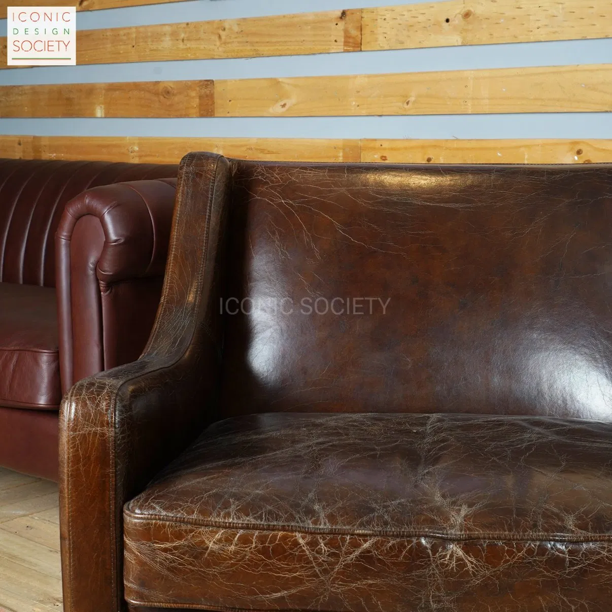 Modern Living Room Dining Home Club Furniture Leisure Vintage Visitorarm Leather Club Genuine Leather Accent Chair