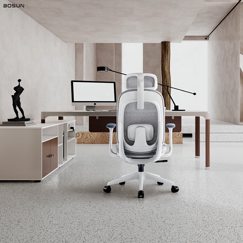 Wholesale Luxury Modern Ergonomic Office Chair Adjustable Headrest Home Executive Chair Fabric Reclining