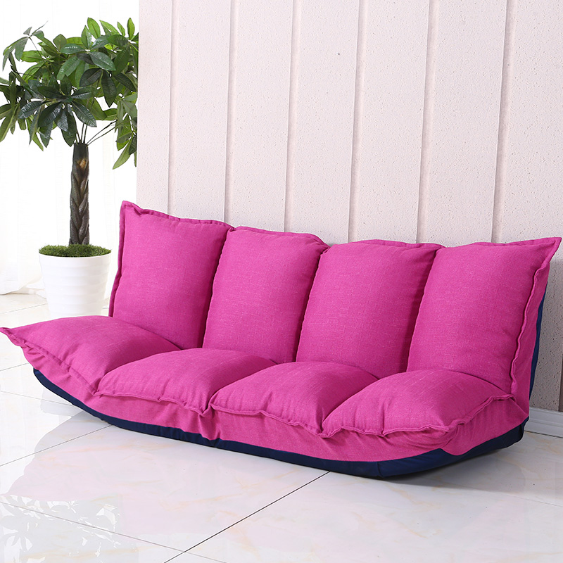 Foldable Sofa Linen Adjustable Recliner Sofa Floor Bed