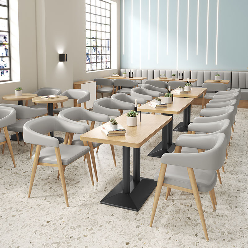 Durable Soild Wood Restaurant Tables And Chairs,restaurant Furniture Set, Cafe Furniture Restaurant Bench Seating