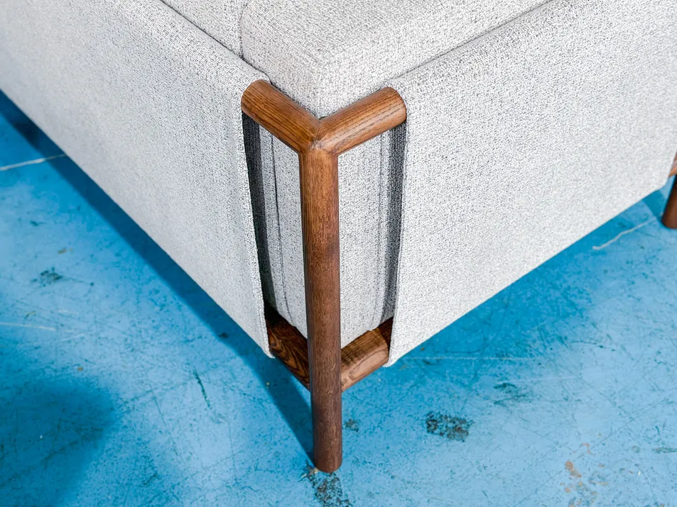 Modern Accent Leisure Chair with Ottoman for Casual Elegance