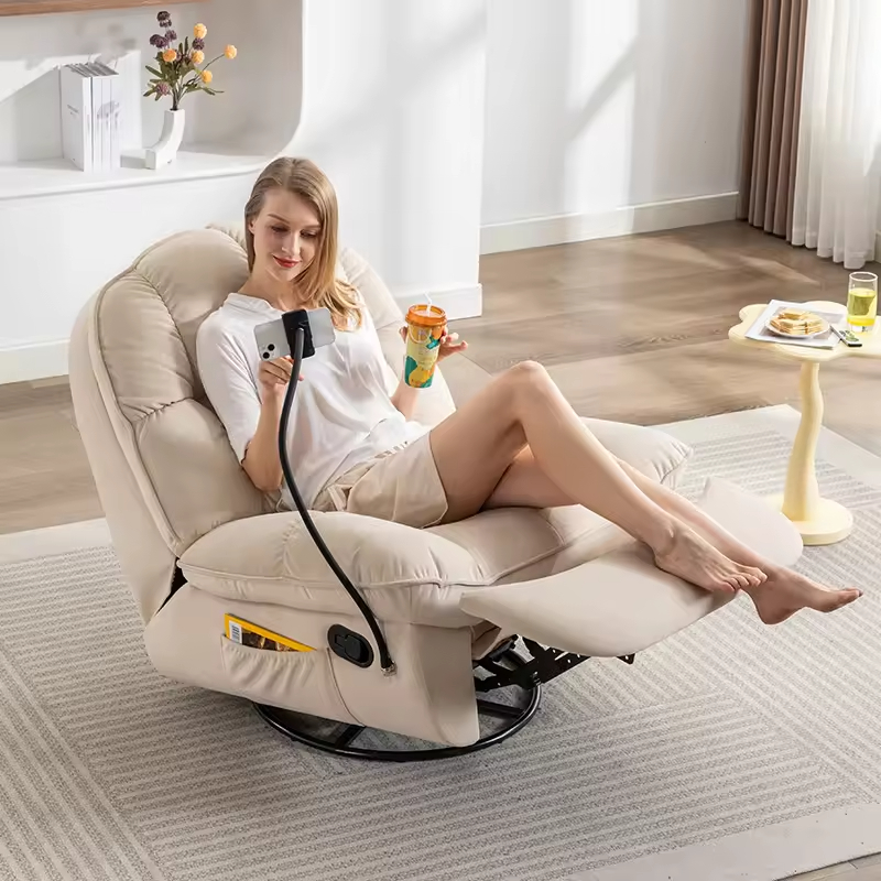 Good Quality Home Living Room Comfortable Massage Reclining Sofa Swivel Rocking Recliner Chair