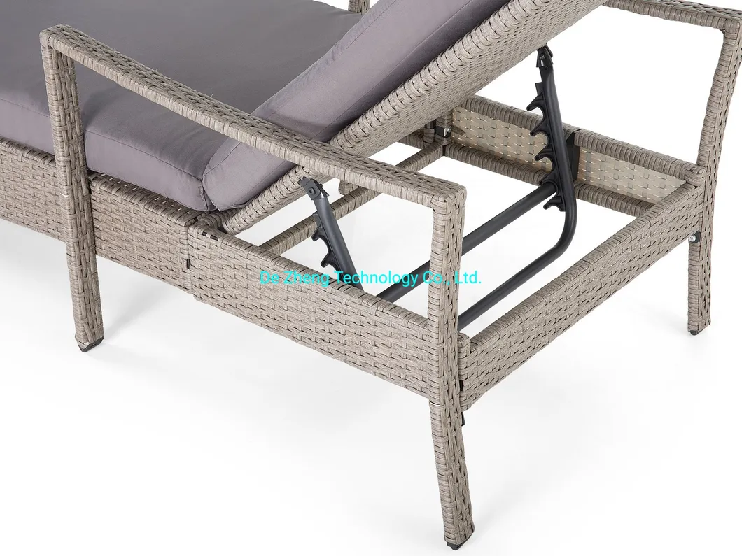 Outdoor Rattan Garden Aluminum Patio Daybed 7