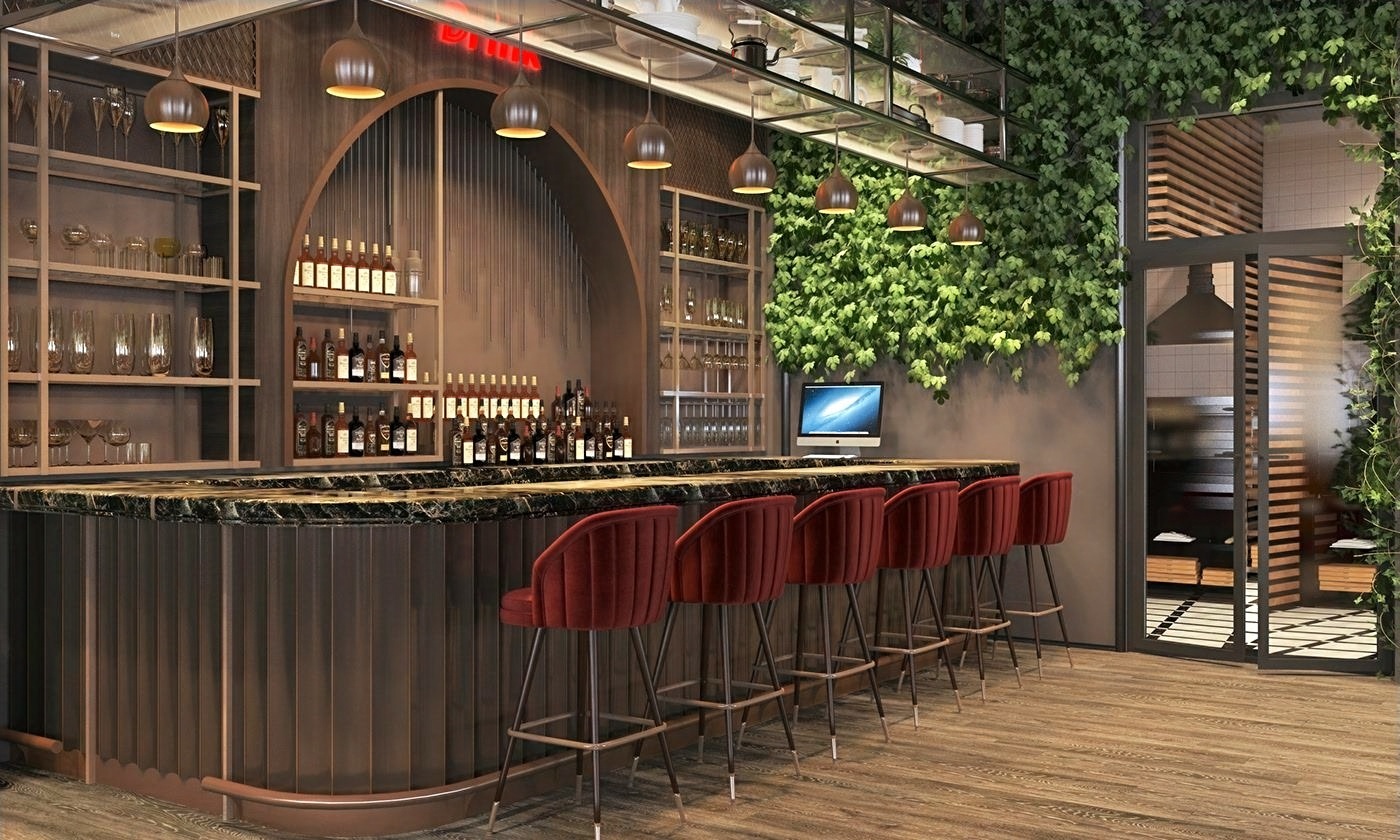 2021 High End Pub Bar Counter Lounge Bar Design Restaurant Furnitures Manufacturer