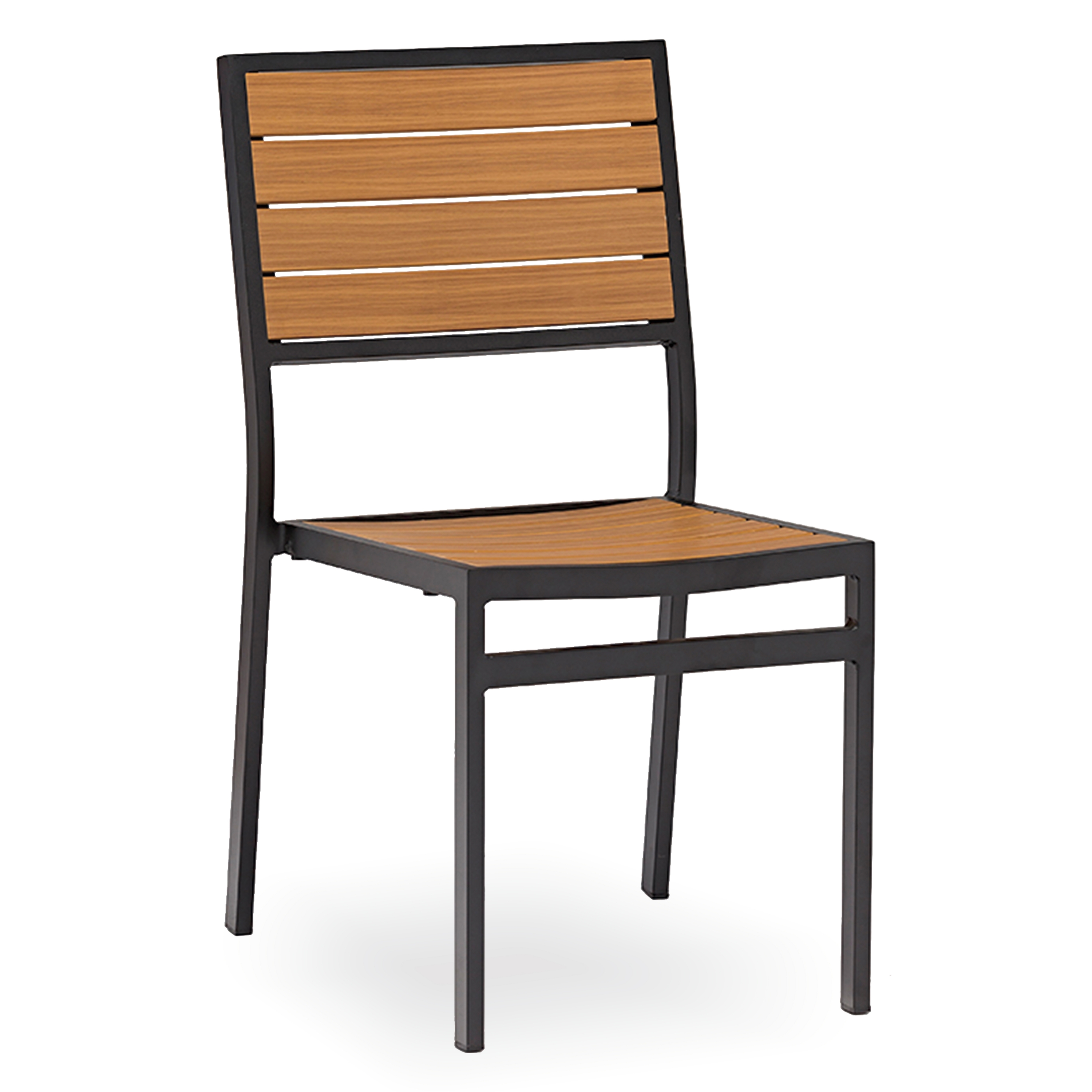 Modern Outdoor Garden Patio Dining Set PS Wood Table and Chairs Weather Resistant Bistro Furniture for Cafe Restaurant