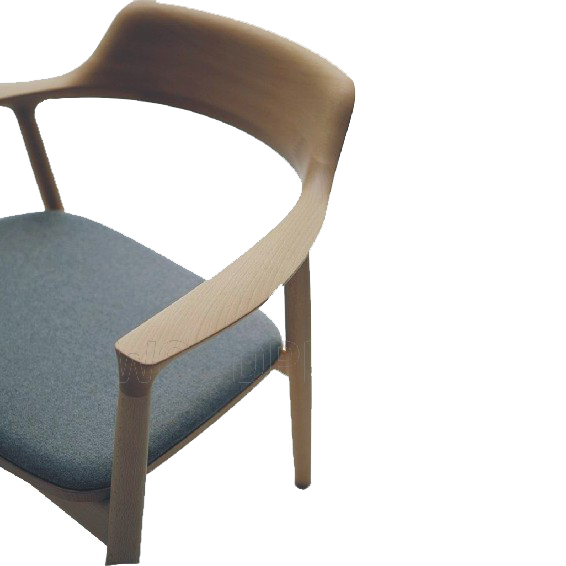 Modern Versatile Natural Ash Wood Adjustable Lounge Chair with Mattress for Home Office Living Room Hotel Kitchen