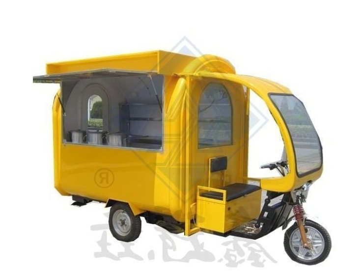 Electric Motorcycle Snack Bar Cart Tricycle
