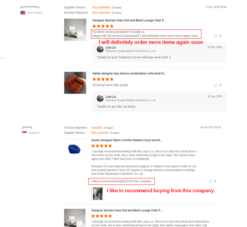 Modern Designer Lounge Chair Feedback