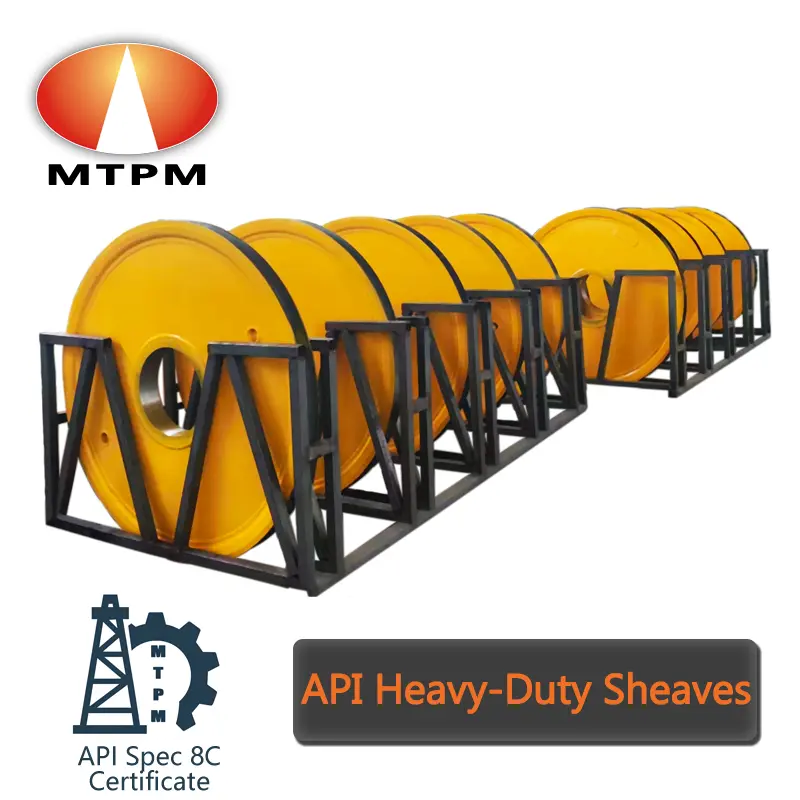 Buy MTPM Forged Steel Sheaves Heavy-Duty Sheave for Drilling Rig Crown and Traveling Blocks Manufacturers, Product