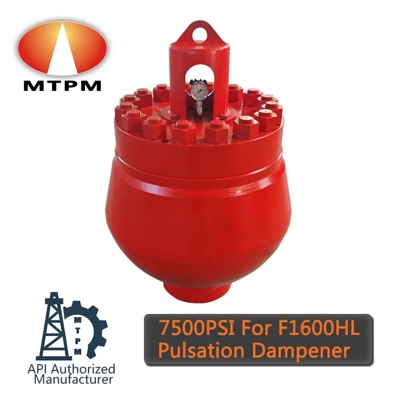 China 7500PSI High Pressure Mud pump Pulsation Dampener Manufacturers, Factories