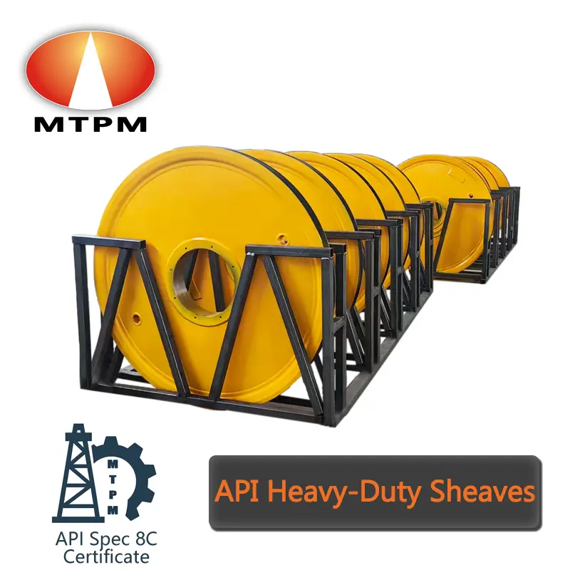 Buy MTPM Forged Steel Sheaves Heavy-Duty Sheave for Drilling Rig Crown and Traveling Blocks Manufacturers, Product