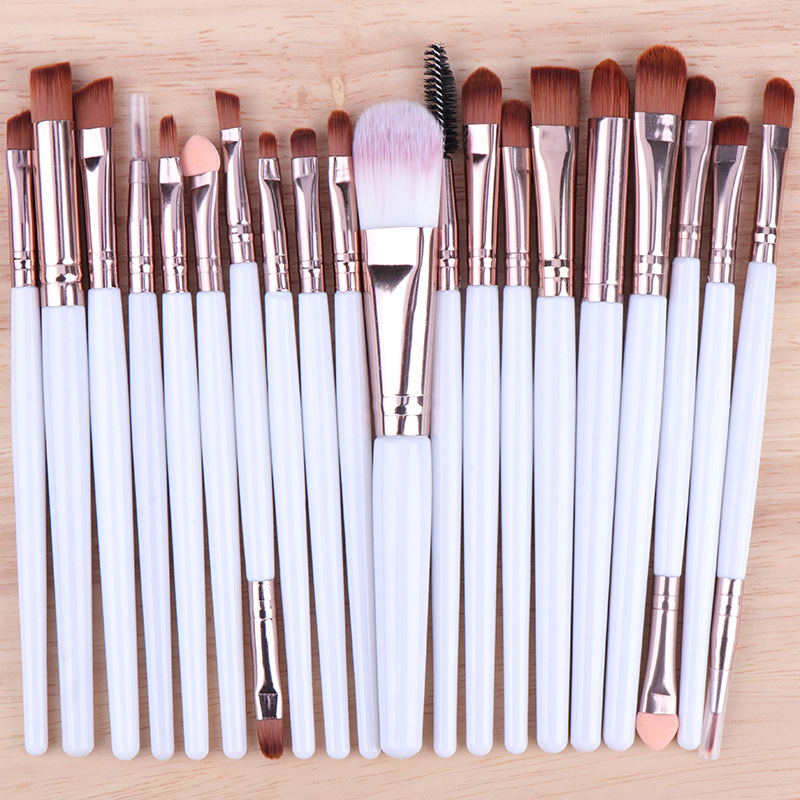 High Quality 20 Pcs Makeup Brush Set Private Label Wholesale Eyeshadow Tool Face Concealer Blush