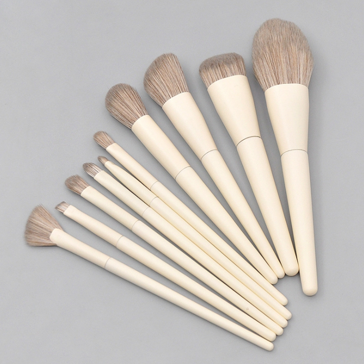 10 PCS Powder Foundation Makeup Brush Face Loose Makeup Brush Contour Blusher Brush Set Private Label