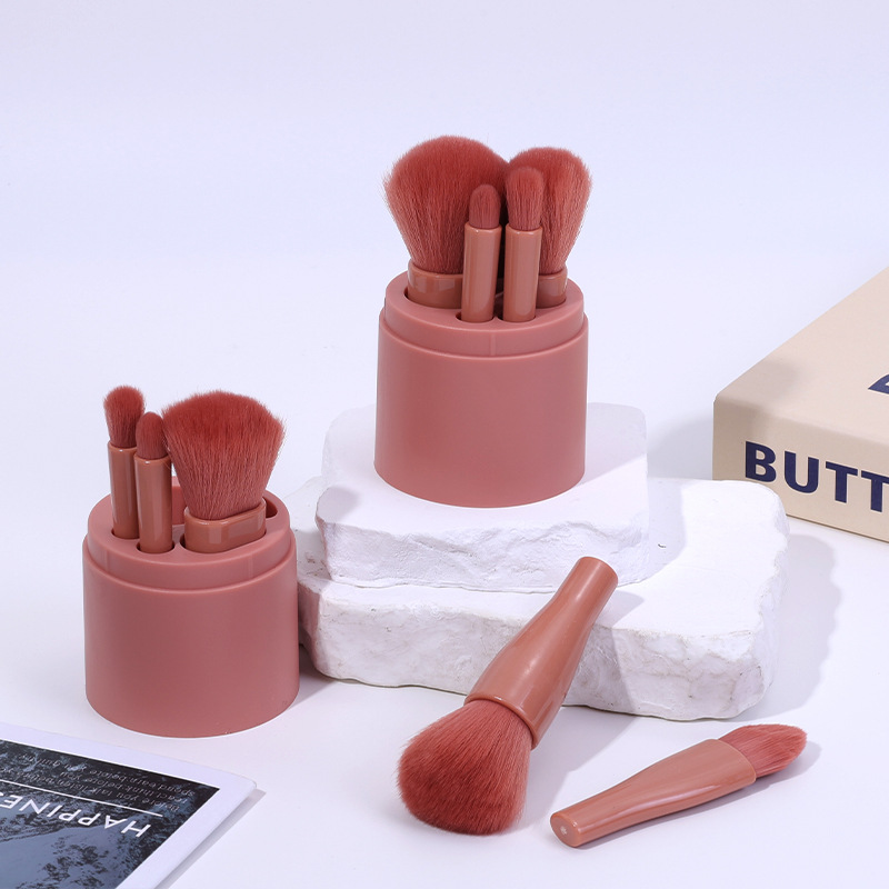 Hadiyah Beauty 5pcs/set Portable Mini Makeup Brush Set Cosmetics Tool Beauty Travel Face Makeup Brush Set