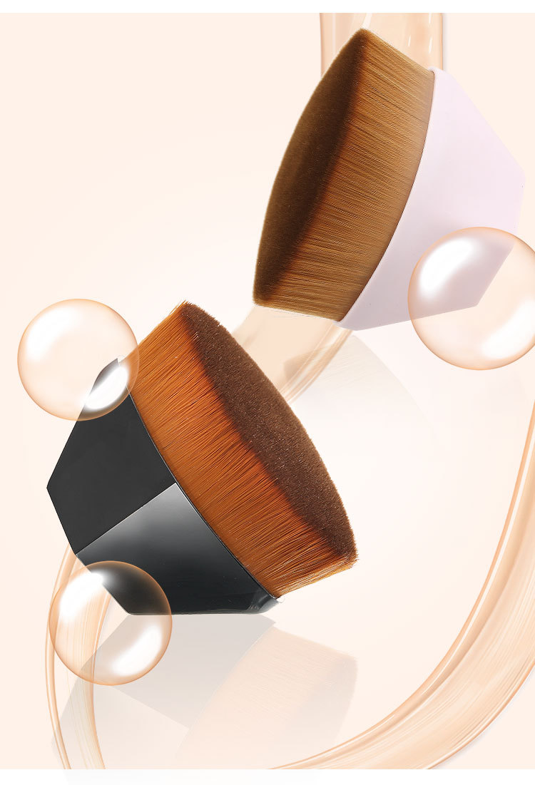Portable Professional 12-Piece Foundation Concealer Brushes Set Hexagon Makeup Brush with Plastic Box Bag Powder Face Blush