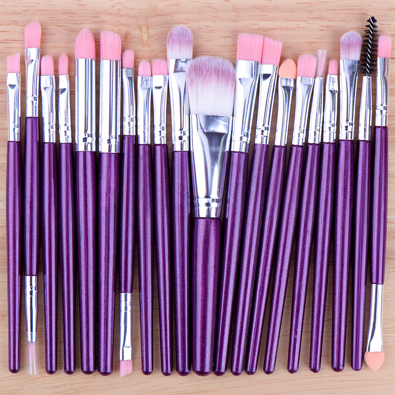 High Quality 20 Pcs Makeup Brush Set Private Label Wholesale Eyeshadow Tool Face Concealer Blush