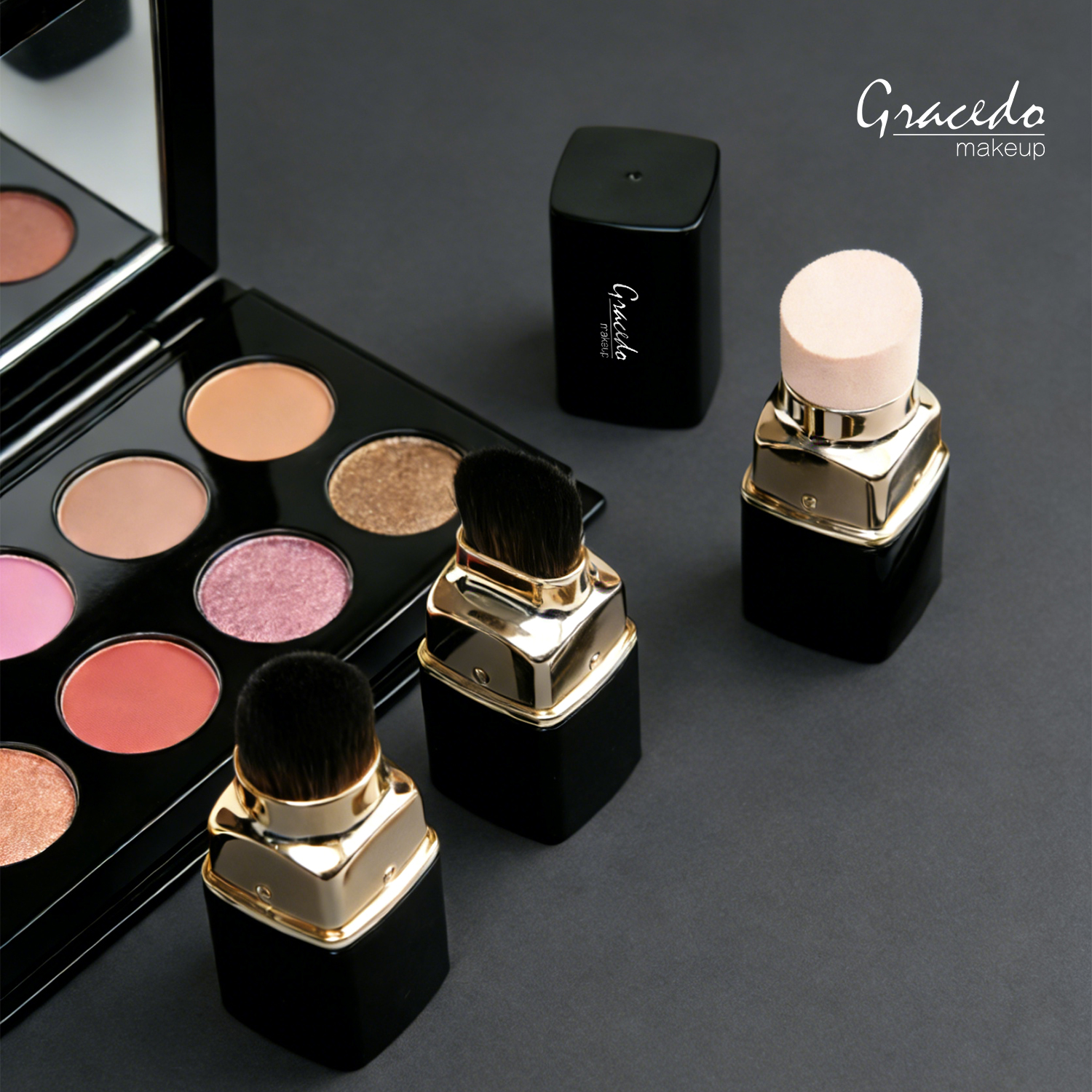 Gracedo Multi Functional Stretch Eco Friendly Material Portable Storage Makeup Brush Set for Travel and Business Trips